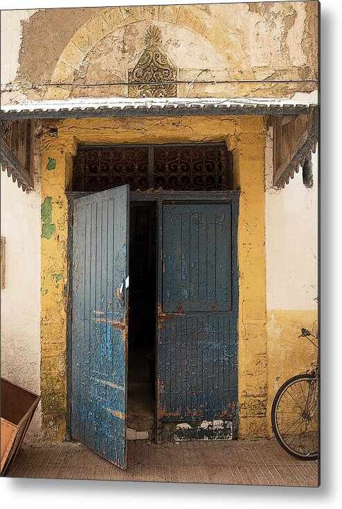 Door Metal Print featuring the photograph Crested Door by Jessica Levant