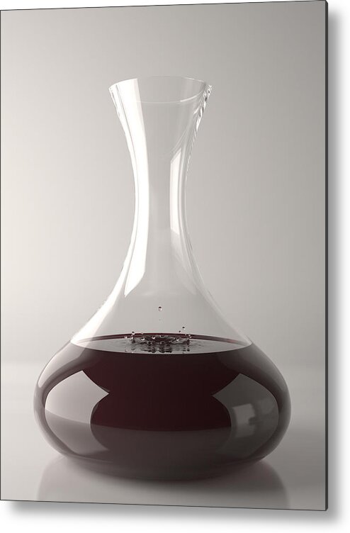 Alcohol Metal Print featuring the photograph Decanter by Adiabatic