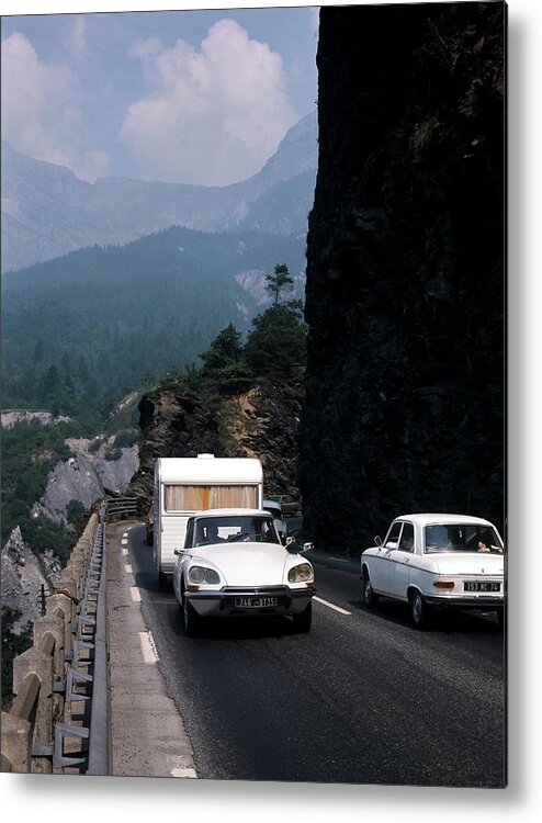 Vertical Metal Print featuring the photograph Ds And Trailer 1966-1975 by Keystone-france