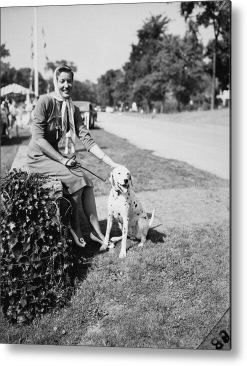 Pets Metal Print featuring the photograph Edith Bouvier Beale In Better Days by Bert Morgan