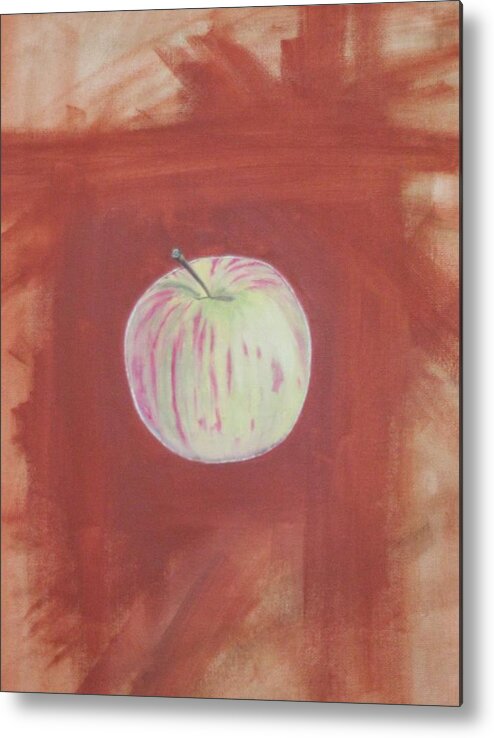 Apple Metal Print featuring the painting Eve by Berlynn