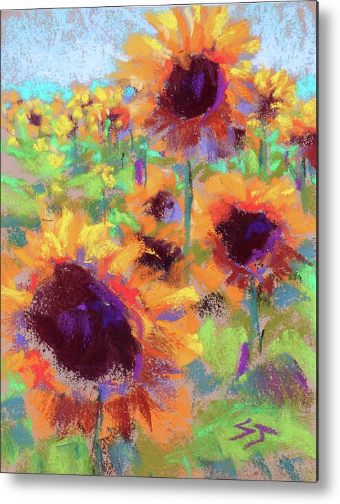 Sunflower Metal Print featuring the painting Everything Beautiful by Susan Jenkins