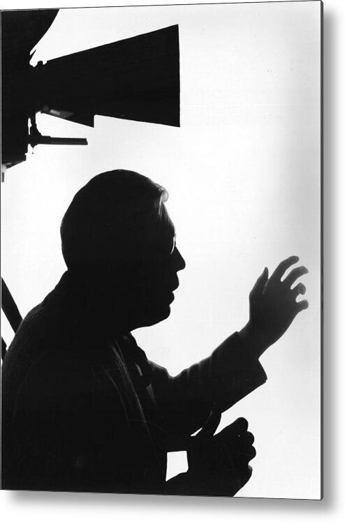 Working Metal Print featuring the photograph Film Director by Sasha