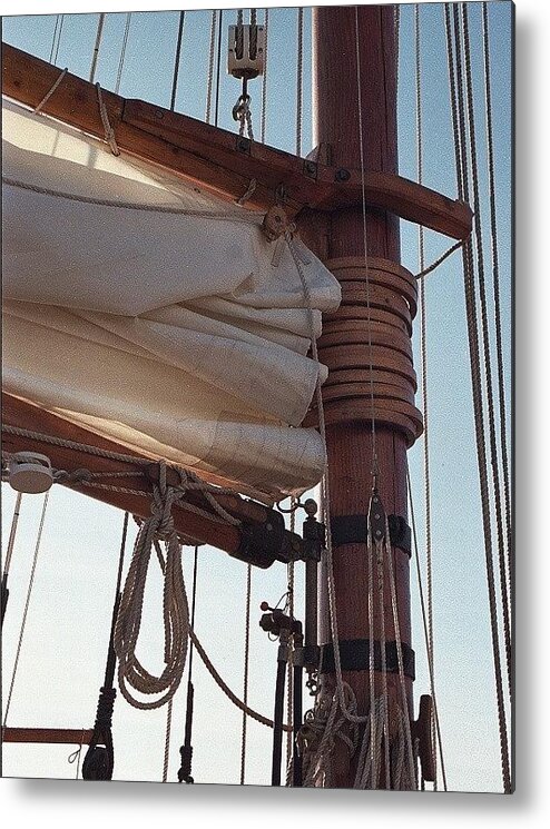 Mainsail Metal Print featuring the photograph Gaff rig by Fred Bailey