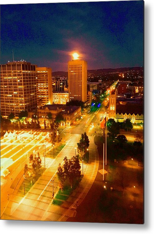 Adelaide Metal Print featuring the photograph Good Night Adelaide by Debra Grace Addison