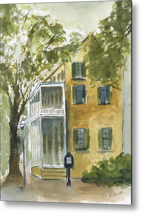 House On George Street Metal Print featuring the painting House on George Street by Frank Bright
