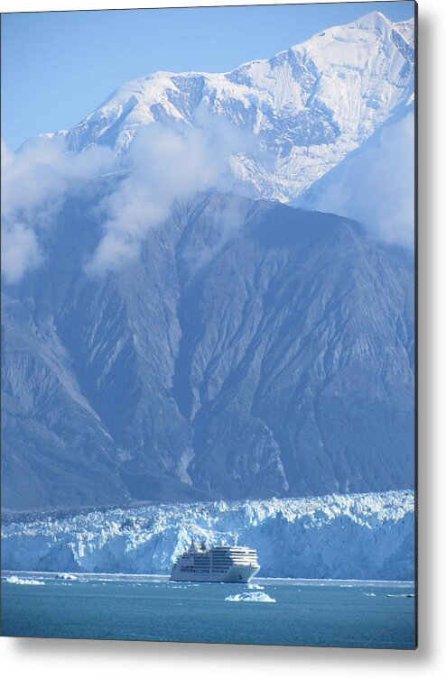 Hubbard Metal Print featuring the photograph Hubbard Glacier by Robert Bissett