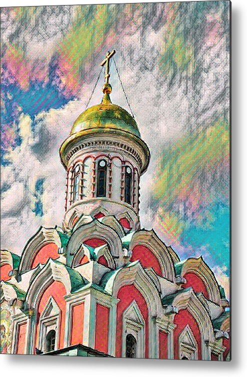 Church Metal Print featuring the photograph Kazan Cathedral by Bearj B Photo Art