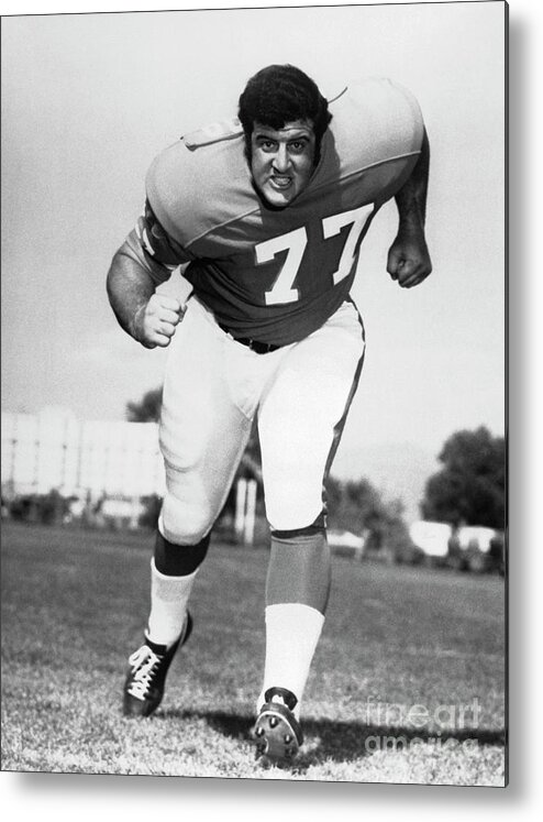 Young Men Metal Print featuring the photograph Lyle Alzado Of The Denver Broncos by Bettmann
