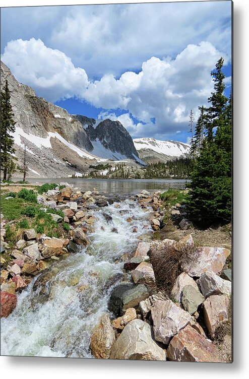 Medicine Bow Metal Print featuring the photograph Medicine Bow Waterfall by Connor Beekman