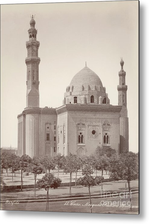 Mamluk Metal Print featuring the photograph Mosque Of Sultan Hasan by Bettmann