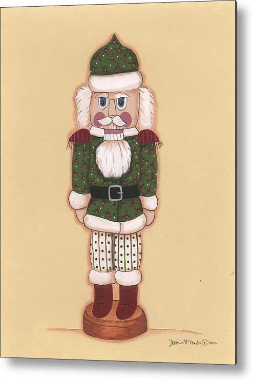 Nutcracker Painting Metal Print featuring the painting Nutcracker Vii by Debbie Mcmaster