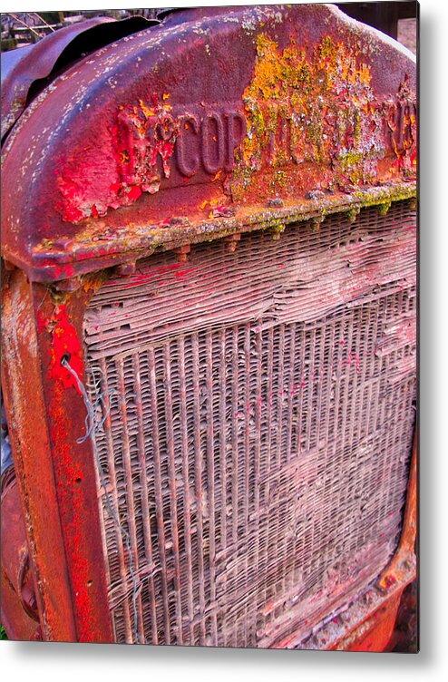 Tractor Metal Print featuring the photograph Old Red by Tom Gresham