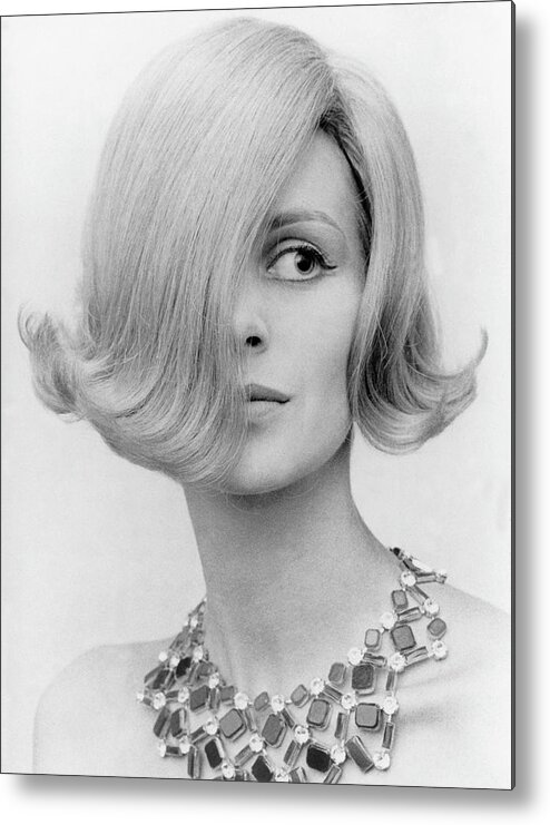 Parakeet Metal Print featuring the photograph Parakeet Hairstyle, 1962 by Keystone-france