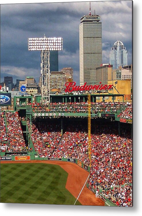 Fenway Park Metal Print featuring the photograph Peskys Pole at Fenway Park by Mary Capriole