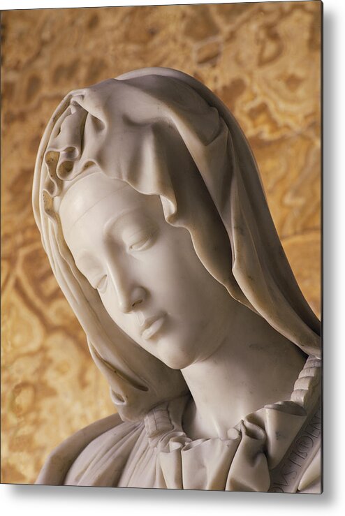 Pieta Metal Print featuring the photograph Pieta Christian Art by Michelangelo Buonarroti