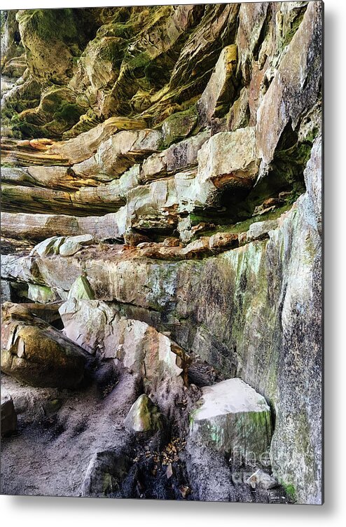Erosion Metal Print featuring the photograph Sandstone Layers by Phil Perkins