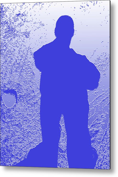 Abstract Portrait Metal Print featuring the photograph Shadowland by Geoff Jewett