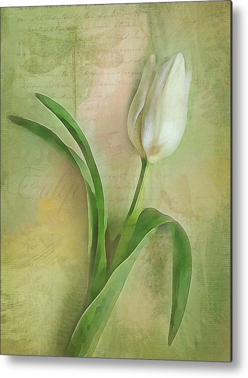 Tulip Metal Print featuring the digital art Spring Tulip Montage by Jill Love