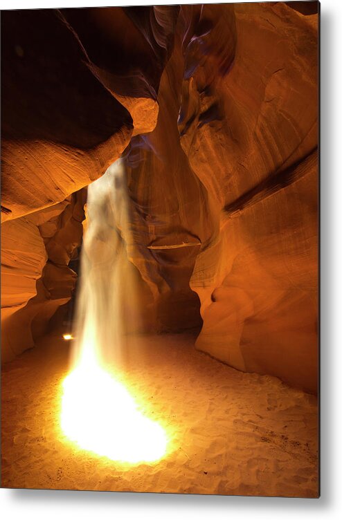 Antelope Canyon Metal Print featuring the photograph Sunbeam by Davorlovincic