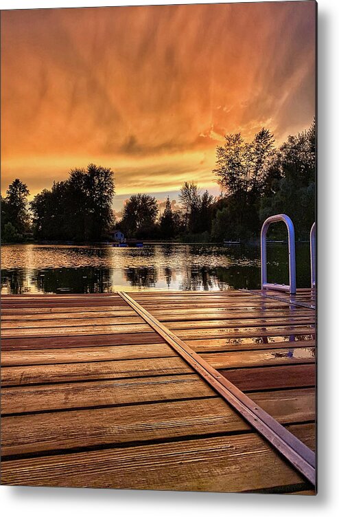 Sunset Metal Print featuring the photograph Sunset Embers by Jill Love