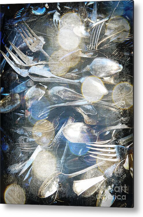 Silverware Metal Print featuring the photograph Tarnished by Carol Groenen
