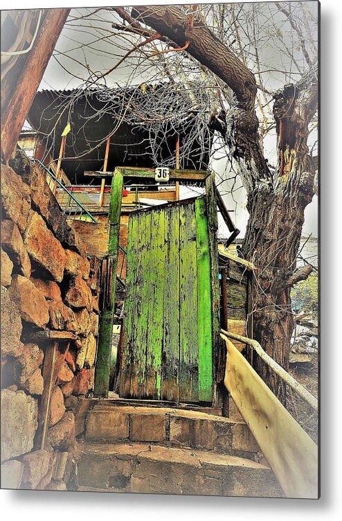 Door Metal Print featuring the photograph The Door, Yerevan by Bearj B Photo Art