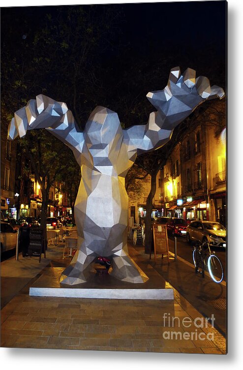 Statue Metal Print featuring the photograph The Elusive Monster of Tours by Rick Locke - Out of the Corner of My Eye