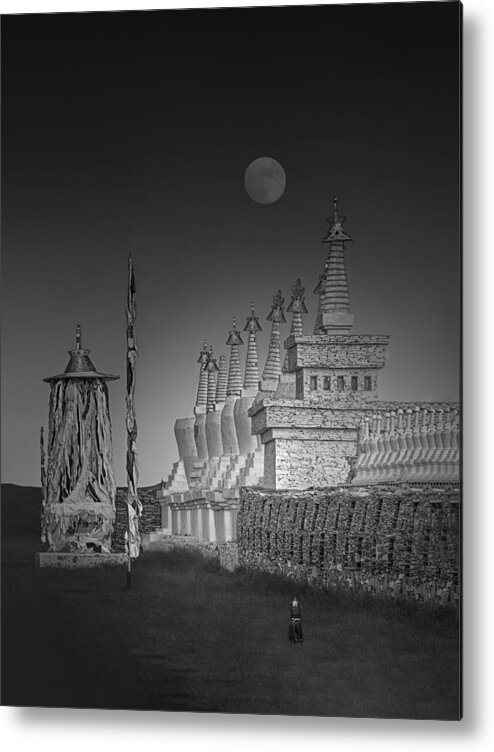 People Metal Print featuring the photograph The Pilgrim by Mei Hu