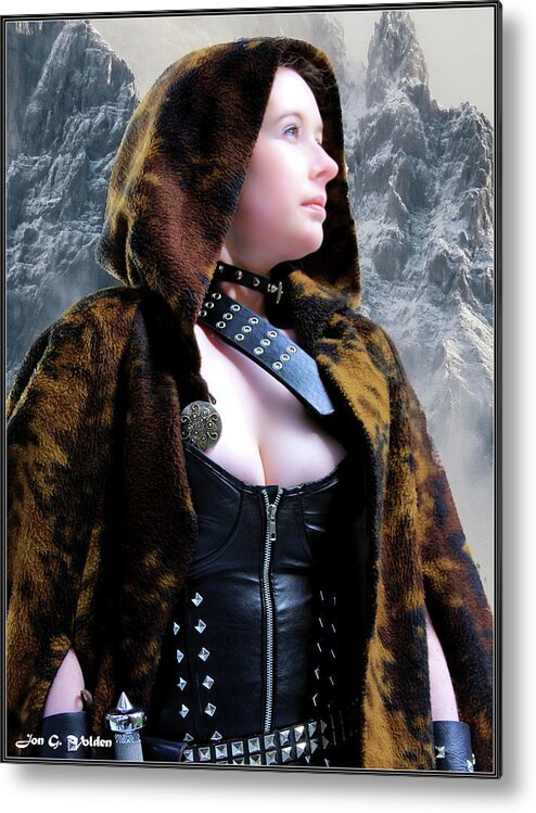 Warm Metal Print featuring the photograph Warm Cloak On A Cold Day by Jon Volden