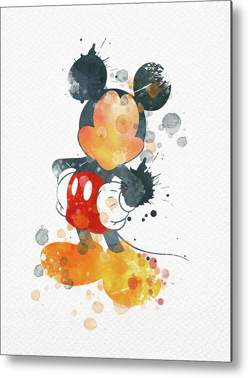 Mickey Mouse inspired splashed pastel digital art download