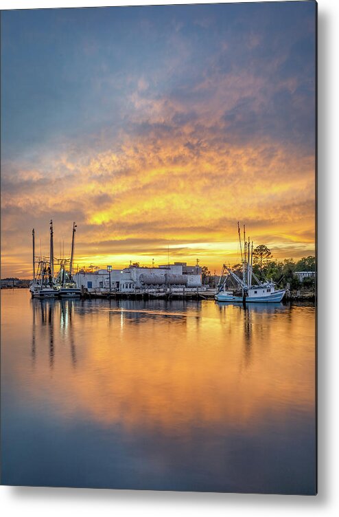 Bayou Metal Print featuring the photograph Bayou Sunset, 11/5/20 #1 by Brad Boland