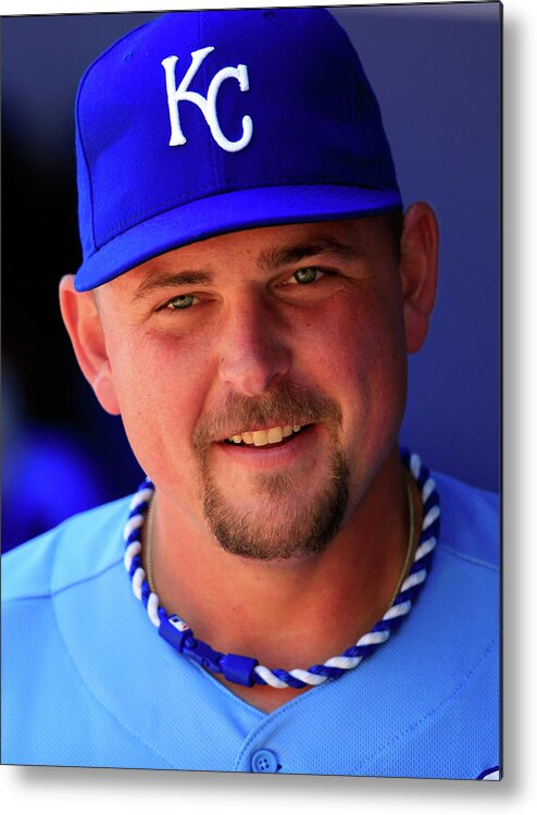 American League Baseball Metal Print featuring the photograph Billy Butler #1 by Jamie Squire