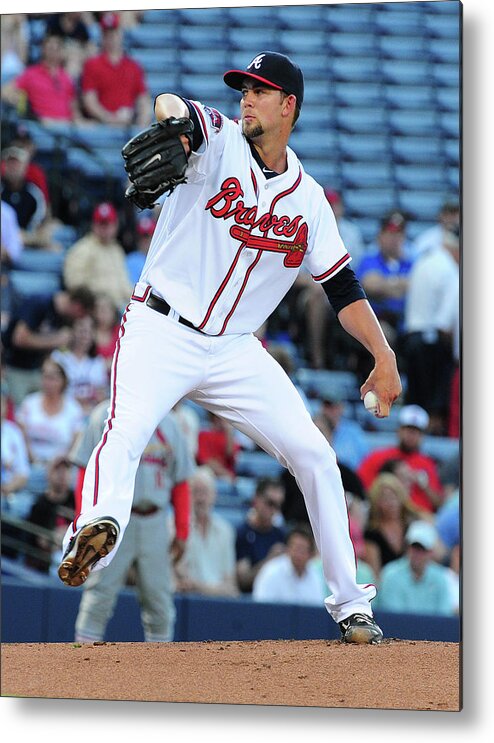 Atlanta Metal Print featuring the photograph Mike Minor #1 by Scott Cunningham