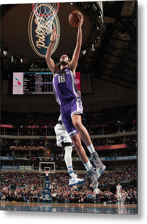 Nba Pro Basketball Metal Print featuring the photograph Omri Casspi by Glenn James