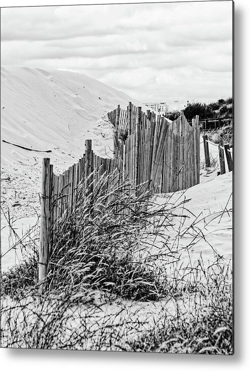 Shifting Sands Metal Print featuring the photograph Shifting Sands Monochrome #1 by Jeff Townsend