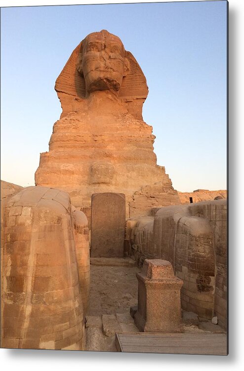 Giza Metal Print featuring the photograph Great Sphinx #11 by Trevor Grassi