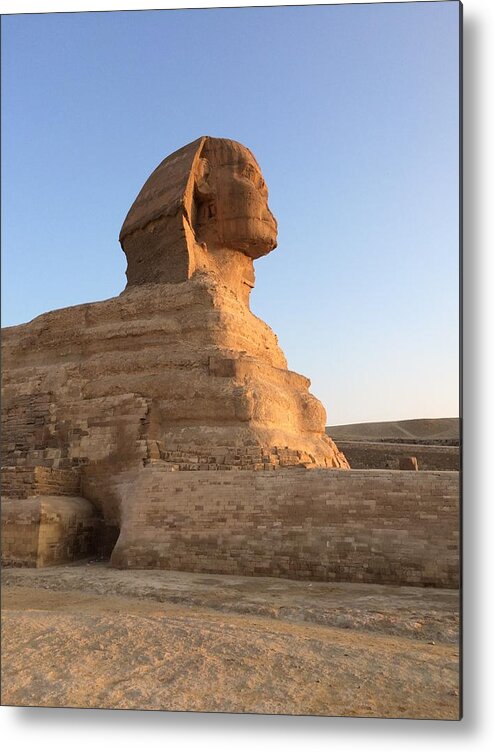 Giza Metal Print featuring the photograph Great Sphinx #14 by Trevor Grassi