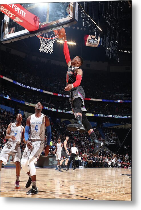 Russell Westbrook Metal Print featuring the photograph Russell Westbrook #16 by Nathaniel S. Butler
