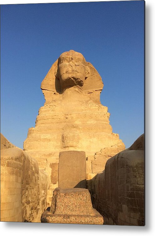 Giza Metal Print featuring the photograph Great Sphinx #18 by Trevor Grassi