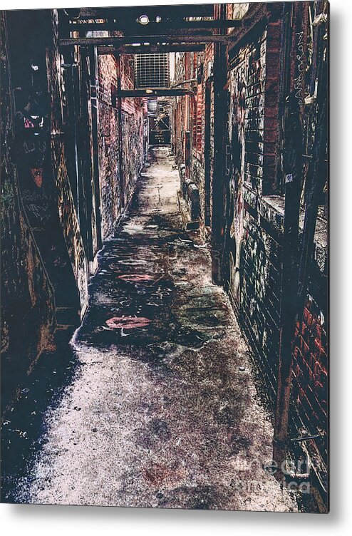 Graffiti Metal Print featuring the digital art Graffiti Alley #2 by Phil Perkins