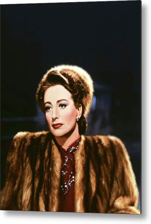 Joan Crawford Metal Print featuring the photograph JOAN CRAWFORD in MILDRED PIERCE -1945-, directed by MICHAEL CURTIZ. #2 by Album
