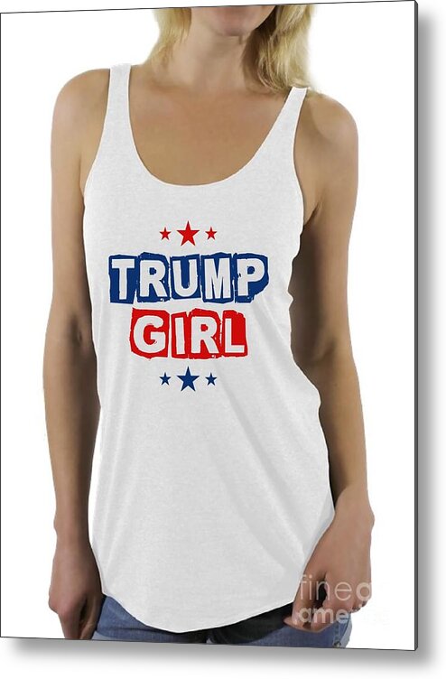 Trump Metal Print featuring the photograph Trump Girl 2 by Action