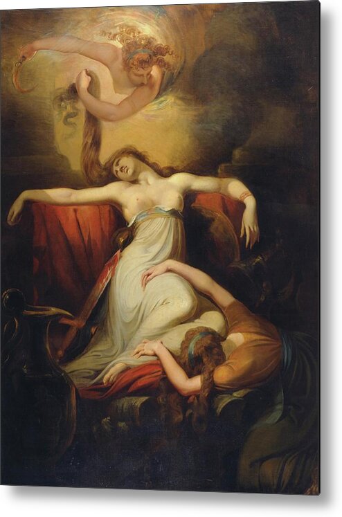 Figurative Metal Print featuring the painting Dido #3 by Henry Fuseli