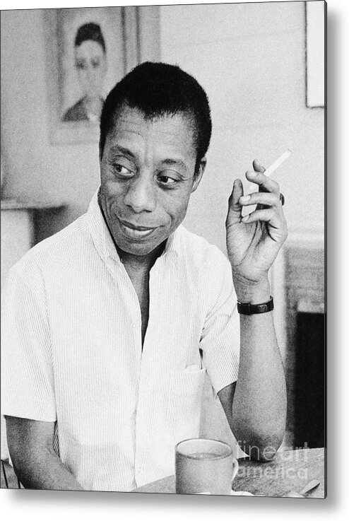 1950s Metal Print featuring the photograph James Baldwin by Granger