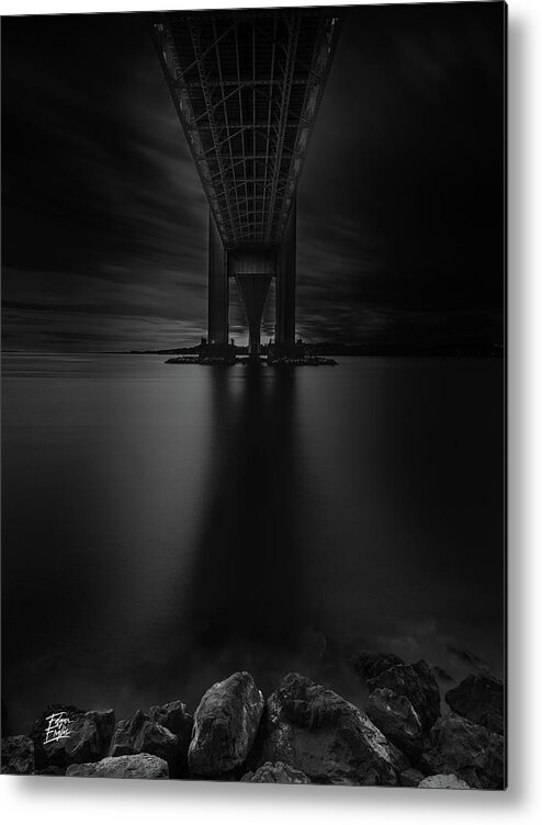 50s Metal Print featuring the photograph 50 Shades of Verrazano by Edgars Erglis