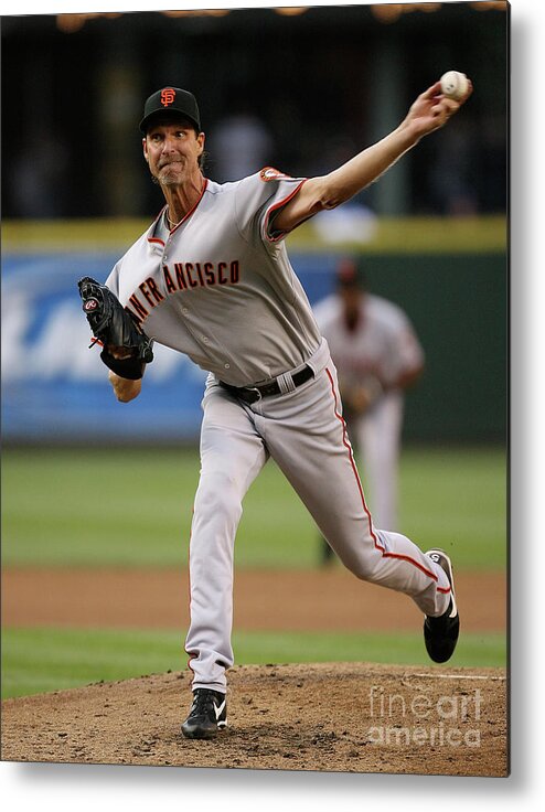 People Metal Print featuring the photograph Randy Johnson #6 by Otto Greule Jr