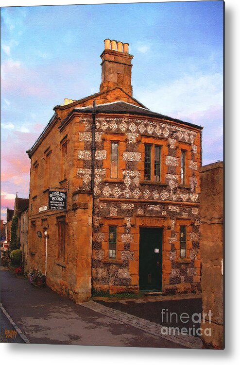 Cotswolds Metal Print featuring the photograph A Book Shop in Stow by Brian Watt