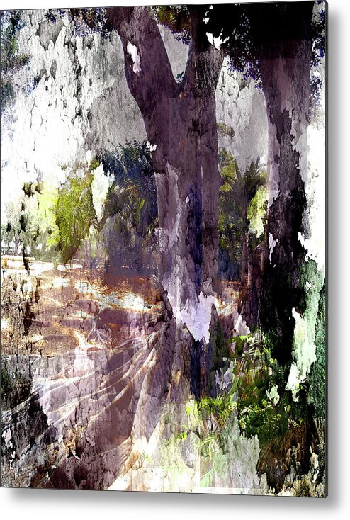 Trees Metal Print featuring the digital art A Hint of Trees by Nancy Olivia Hoffmann