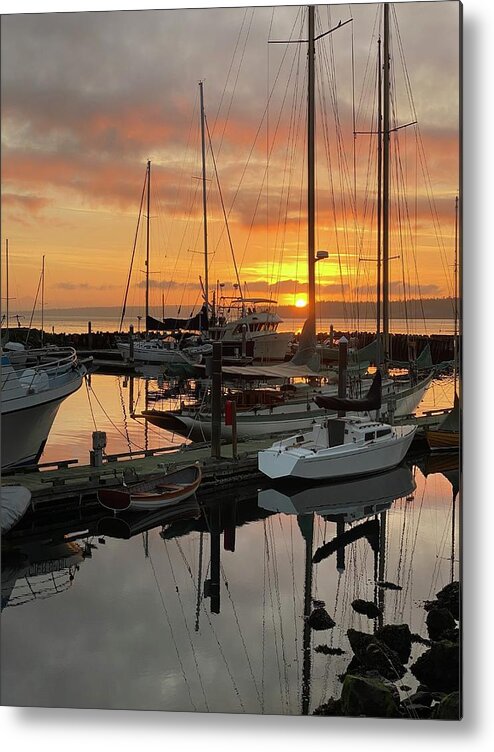 Sunrise Metal Print featuring the photograph A New Day by Jerry Abbott